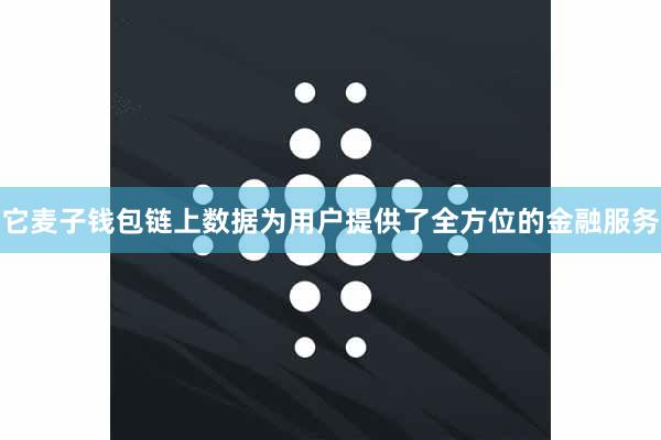 它麦子钱包链上数据为用户提供了全方位的金融服务