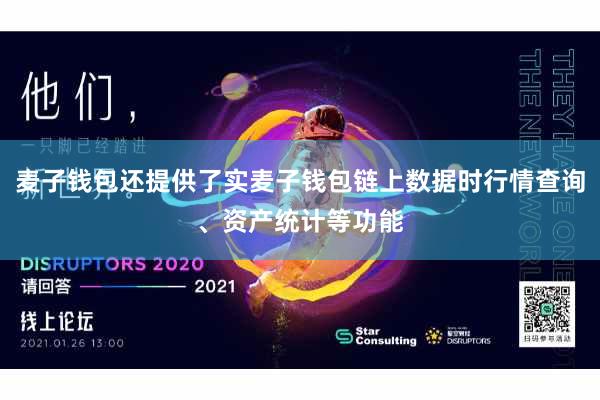 麦子钱包还提供了实麦子钱包链上数据时行情查询、资产统计等功能